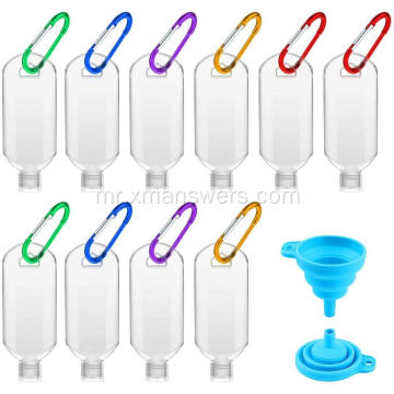 Travel Bottles Refillable Hand Sanitizer Bottles with Hook